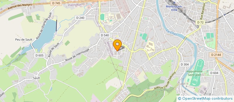 localisation de l'entreprise SYND COPRO CENTRE CAL FONTBOUILLANT à MONTLUCON
