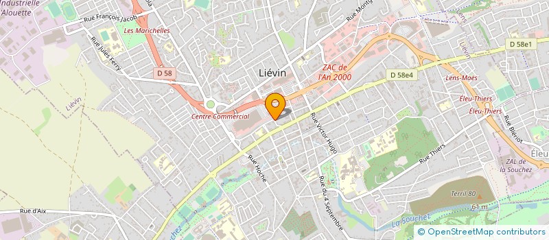 localisation de l'entreprise SYND COPRO CENTRE COM LES MARICHELLES  LIEVIN