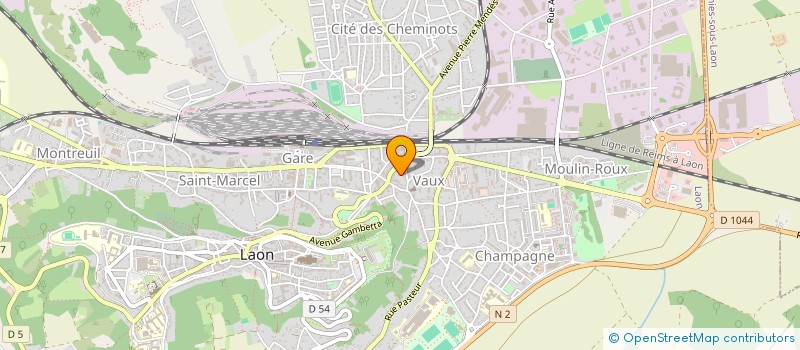localisation de l'entreprise SYND COPRO CENTRE LAIQUE DEPARTEMENTAL à LAON