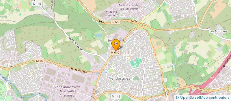 localisation de l'entreprise SYND COPRO CENTRE MEDICAL DES GARRIGUES à VENDARGUES