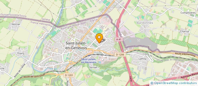 localisation de l'entreprise SYND COPRO CHAMPVERT  SAINT-JULIEN-EN-GENEVOIS