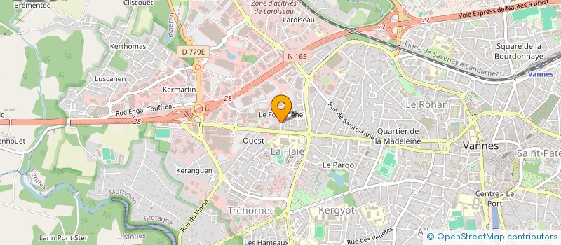 localisation de l'entreprise SYND COPRO CHATEAU DE LA HAIE à VANNES