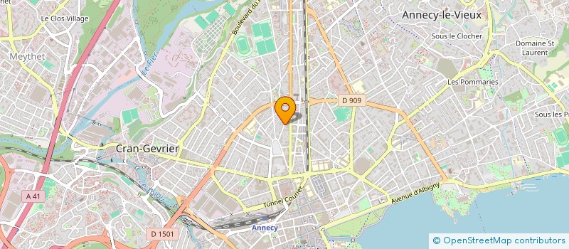 localisation de l'entreprise SYND COPRO CITE JARDIN DU VERNET  ANNECY