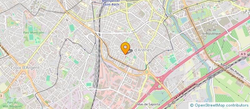 localisation de l'entreprise SYND COPRO CITE ST MARTIN TRANCHE 1 à MONTPELLIER