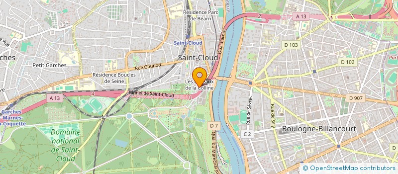 localisation de l'entreprise SYND COPRO COLLINE ST CLOUD à SAINT-CLOUD