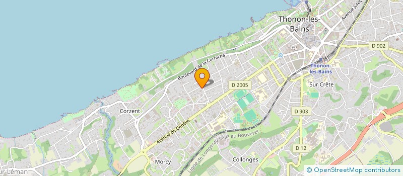 localisation de l'entreprise SYND COPRO CORNICHE à THONON-LES-BAINS