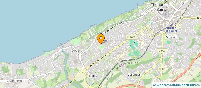 localisation de l'entreprise SYND COPRO COURTIL à THONON-LES-BAINS