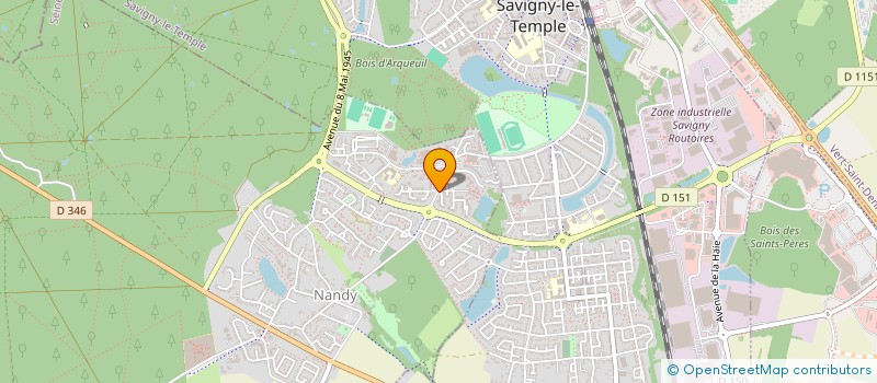 localisation de l'entreprise SYND COPRO CTRE CCIAL LE BOIS D'ARCUEIL  NANDY