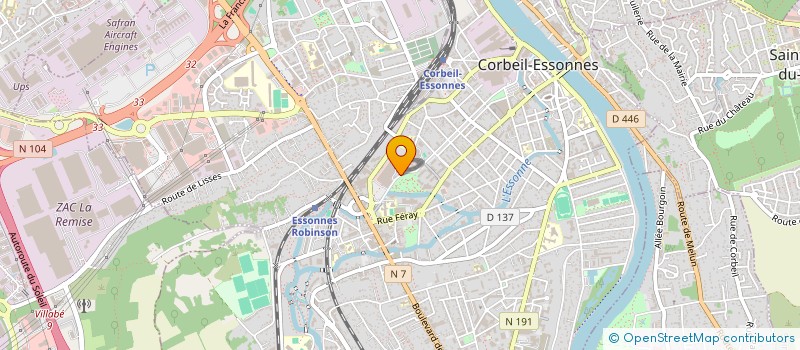 localisation de l'entreprise SYND COPRO CTRE CIAL CONTINENT à CORBEIL-ESSONNES