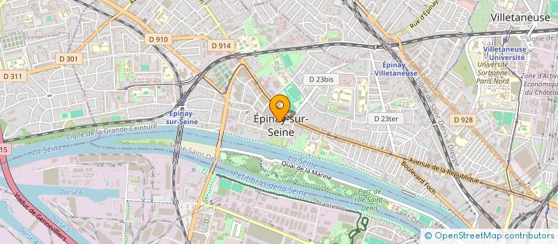 localisation de l'entreprise SYND COPRO CTRE CIAL EPICENTRE à EPINAY-SUR-SEINE