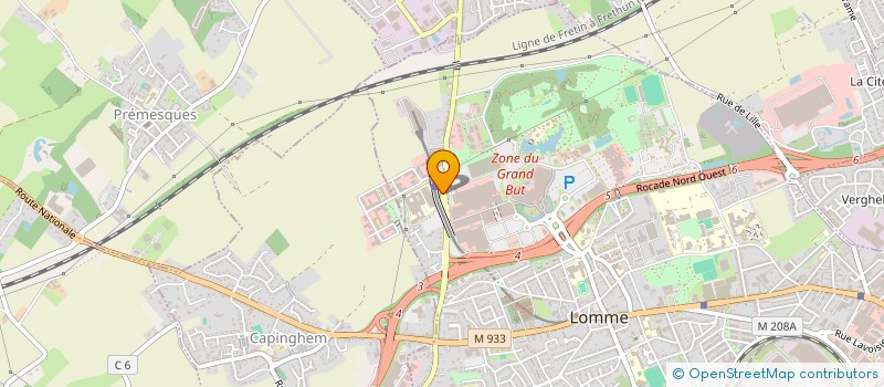 localisation de l'entreprise SYND COPRO CTRE COM CARREFOUR LOMME à LILLE