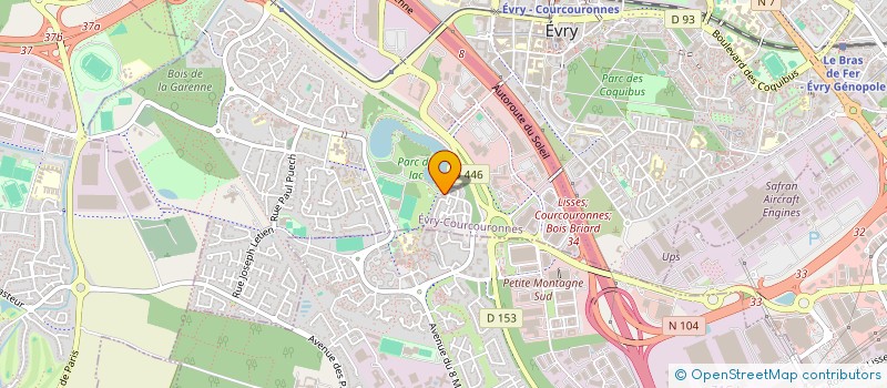 localisation de l'entreprise SYND COPRO DAME DU LAC  EVRY-COURCOURONNES