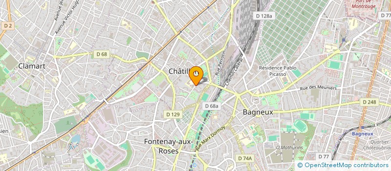 localisation de l'entreprise SYND COPRO DE 52 RUE DES PIERRETTES à CHATILLON