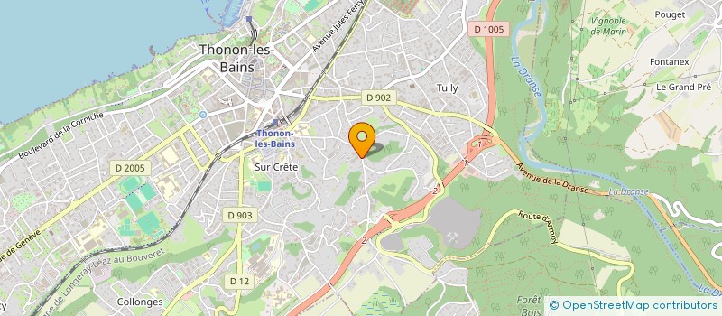 localisation de l'entreprise SYND COPRO DE L'ERMITAGE à THONON-LES-BAINS