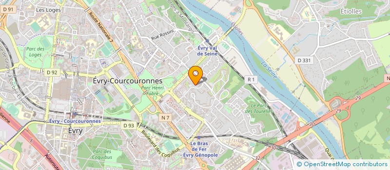 localisation de l'entreprise SYND COPRO DE LA FERME MOUSSEAU  EVRY-COURCOURONNES