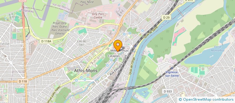 localisation de l'entreprise SYND COPRO DE LA RES DES MILLEPERTUIS à ATHIS-MONS