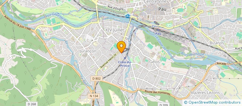 localisation de l'entreprise SYND. COPRO. DE LA RESIDENCE NALLET  JURANCON