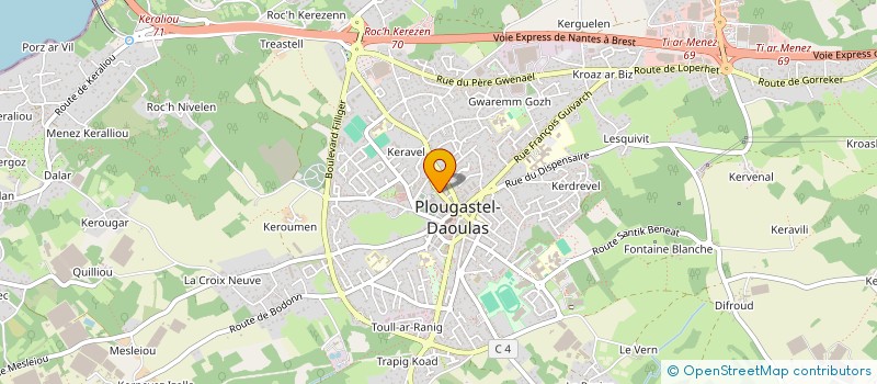 localisation de l'entreprise SYND COPRO DE LA RUE LOUIS NICOLLE  PLOUGASTEL-DAOULAS