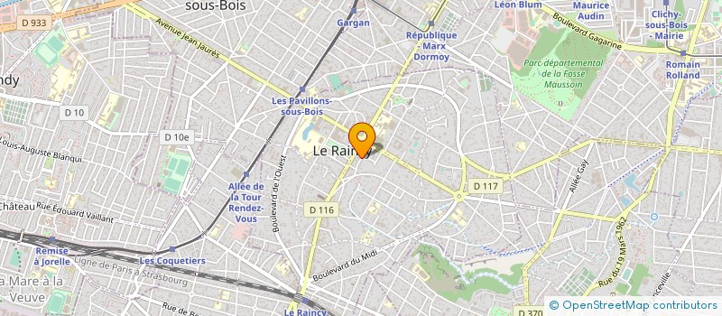 localisation de l'entreprise SYND COPRO DES 31 MAISONS RUSSES  LE RAINCY