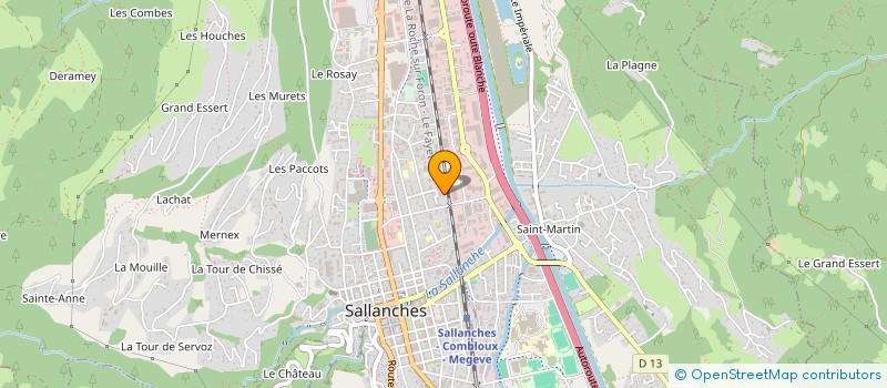 localisation de l'entreprise SYND COPRO  DOMAINE DES ARAVIS  SALLANCHES