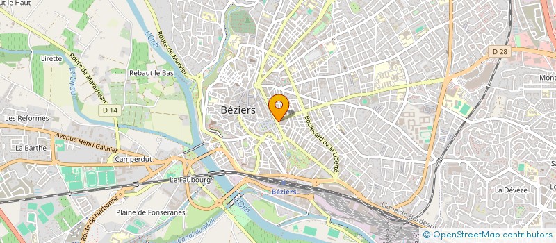 localisation de l'entreprise SYND COPRO DONNADIEU  BEZIERS