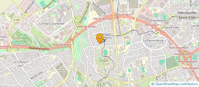 localisation de l'entreprise SYND COPRO DRAKKAR à CAEN