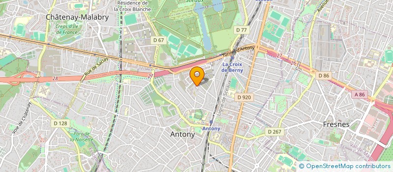 localisation de l'entreprise SYND COPRO DU 1 ALLEE DE L ILE VERTE à ANTONY