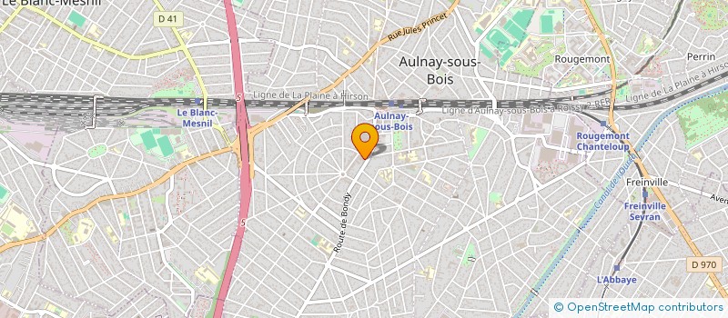 localisation de l'entreprise SYND COPRO DU 1 RUE DE PIMODAN à AULNAY-SOUS-BOIS