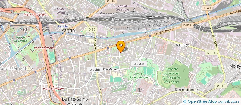 localisation de l'entreprise SYND COPRO DU 1  RUE FRANCOIS ARAGO  PANTIN