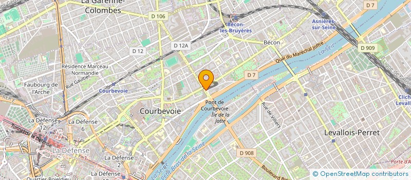 localisation de l'entreprise SYND COPRO DU 10 BD DE VERDUN à COURBEVOIE