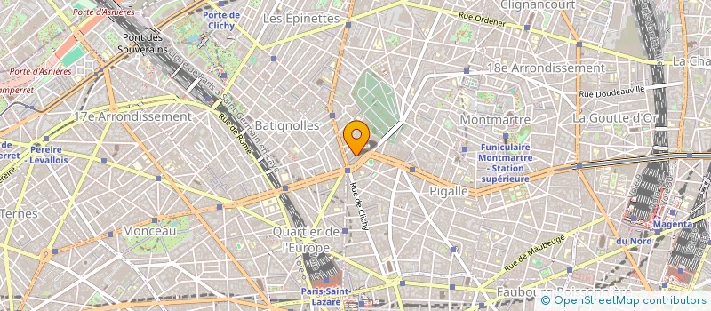 localisation de l'entreprise SYND COPRO DU 10 BIS PASS DE CLICHY P 18  PARIS