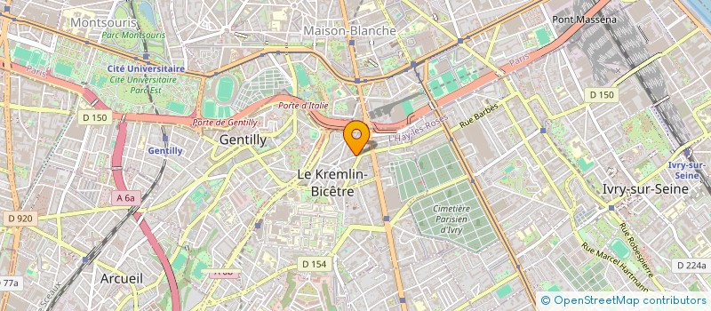 localisation de l'entreprise SYND COPRO DU 10 RUE DU 14 JUILLET  LE KREMLIN-BICETRE