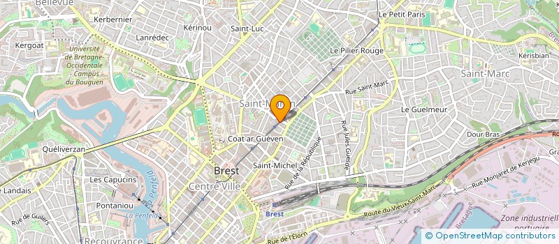 localisation de l'entreprise SYND COPRO DU 102 RUE JEAN JAURES à BREST