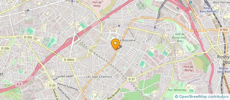 localisation de l'entreprise SYND COPRO DU 104 R SAINT DENIS à MONTREUIL