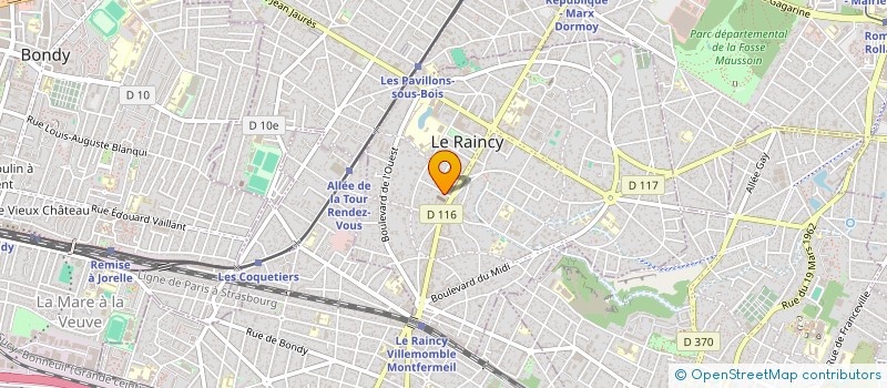 localisation de l'entreprise SYND COPRO DU 10A ALL DE VERDUN  LE RAINCY