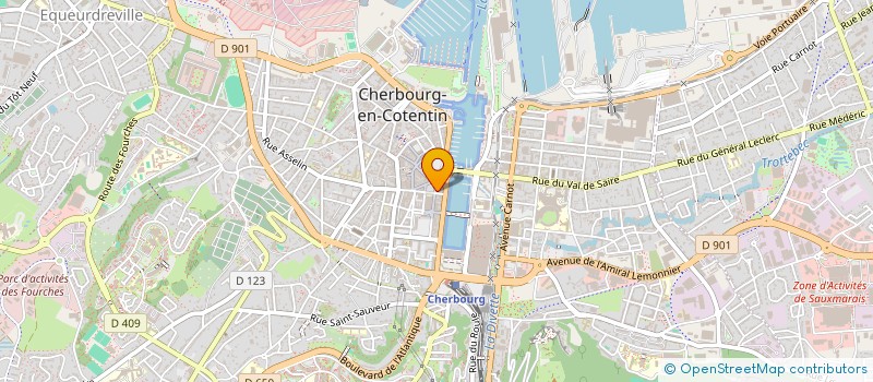 localisation de l'entreprise SYND COPRO DU 11&13 PL GENERAL DE GAULLE  CHERBOURG-EN-COTENTIN