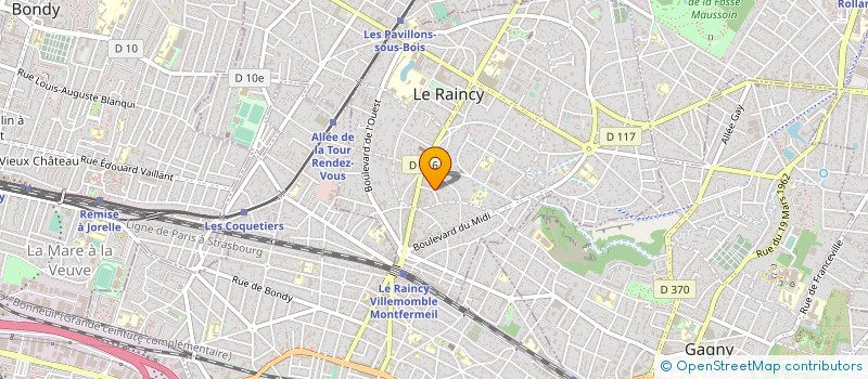 localisation de l'entreprise SYND COPRO DU 11 ALLEE THEOPHILE BINET  LE RAINCY