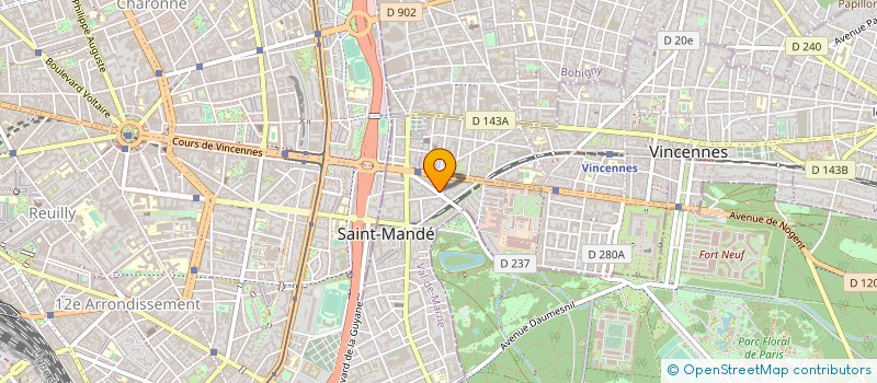 localisation de l'entreprise SYND COPRO DU 11 AV FOCH 94 ST MANDE à SAINT-MANDE