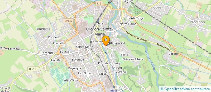 localisation de l'entreprise SYND. COPRO. DU 11 BIS RUE LABARRAQUE  OLORON-SAINTE-MARIE