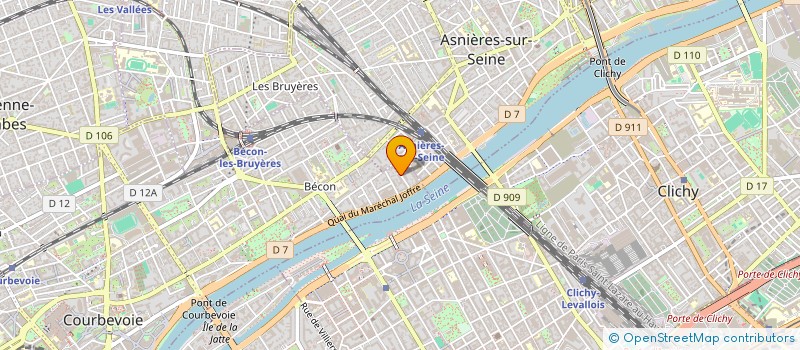 localisation de l'entreprise SYND COPRO DU 11 R CAMILLE ST SAENS à COURBEVOIE