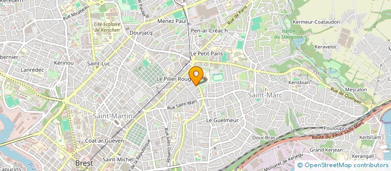 localisation de l'entreprise SYND COPRO DU 11 RUE BARA à BREST
