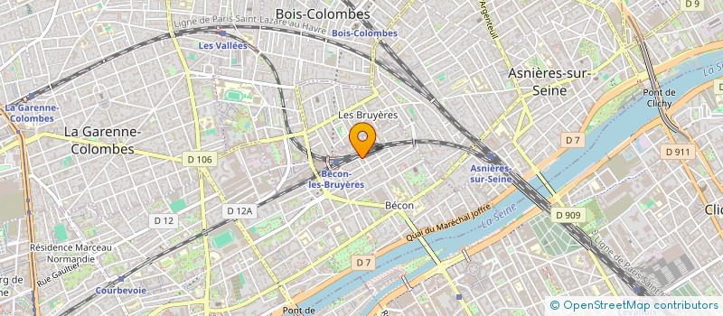 localisation de l'entreprise SYND COPRO DU 11 RUE JEAN MOULIN à COURBEVOIE