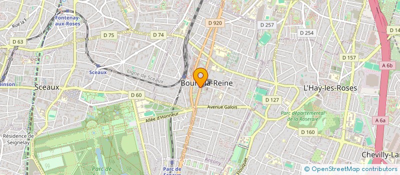 localisation de l'entreprise SYND COPRO DU 110 AVE GAL LECLERC à BOURG-LA-REINE