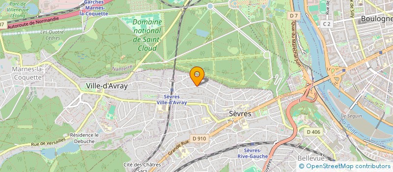 localisation de l'entreprise SYND COPRO DU 110 RUE BRANCAS à SEVRES
