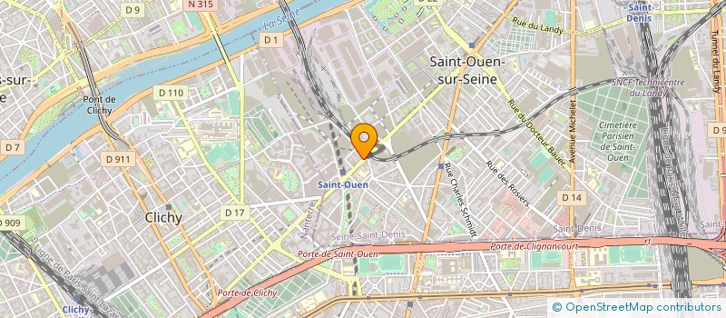 localisation de l'entreprise SYND COPRO DU 114 BD VICTOR HUGO à SAINT-OUEN-SUR-SEINE