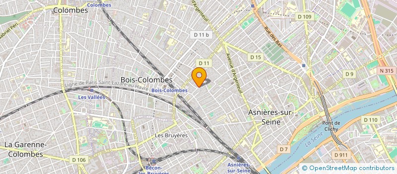 localisation de l'entreprise SYND COPRO DU 11B HENRI MOREAU  ASNIERES-SUR-SEINE