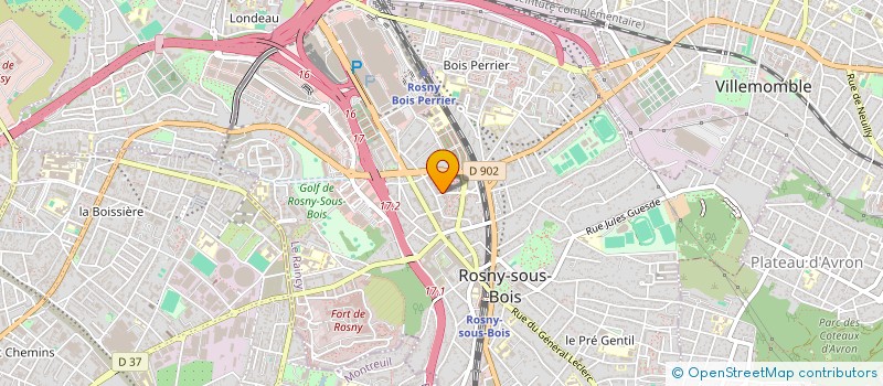 localisation de l'entreprise SYND COPRO DU 12 RUE ANDRE BERNARD à ROSNY-SOUS-BOIS