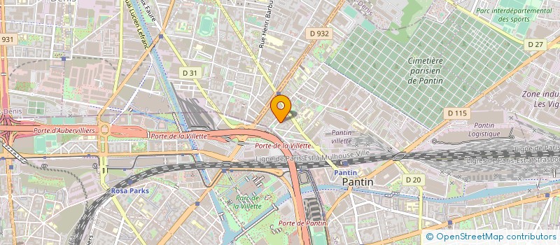 localisation de l'entreprise SYND COPRO DU 12 RUE BERTHIER 93 PANTIN  PANTIN