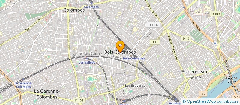 localisation de l'entreprise SYND COPRO DU 12 RUE CHARLES DUFLOS à BOIS-COLOMBES