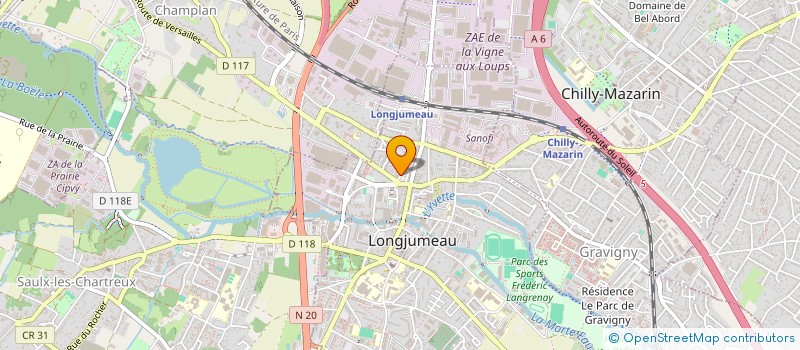 localisation de l'entreprise SYND COPRO DU 13 BIS PL STEBER à LONGJUMEAU